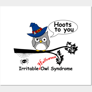 Irritable halloween owl syndrome Posters and Art